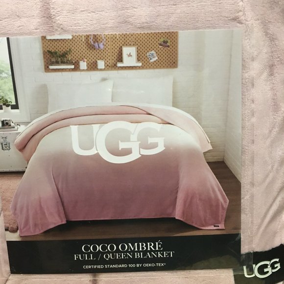 NIP UGG COCO Ombre Full/Queen Blanket 68”x90” Rose Water Ombre - Picture 1 of 4